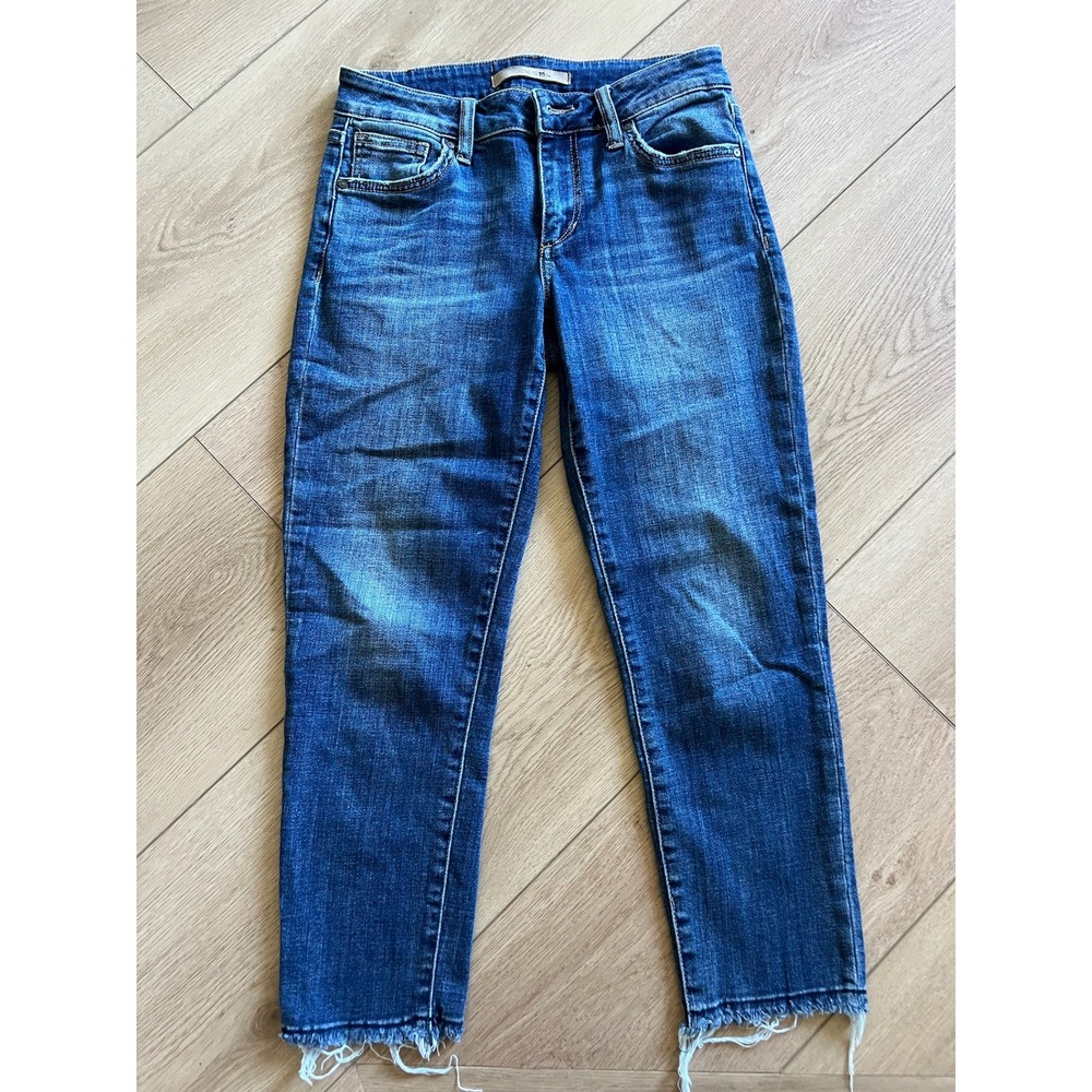 Joe's Jeans Dark Blue Cropped Slim Straight Jeans